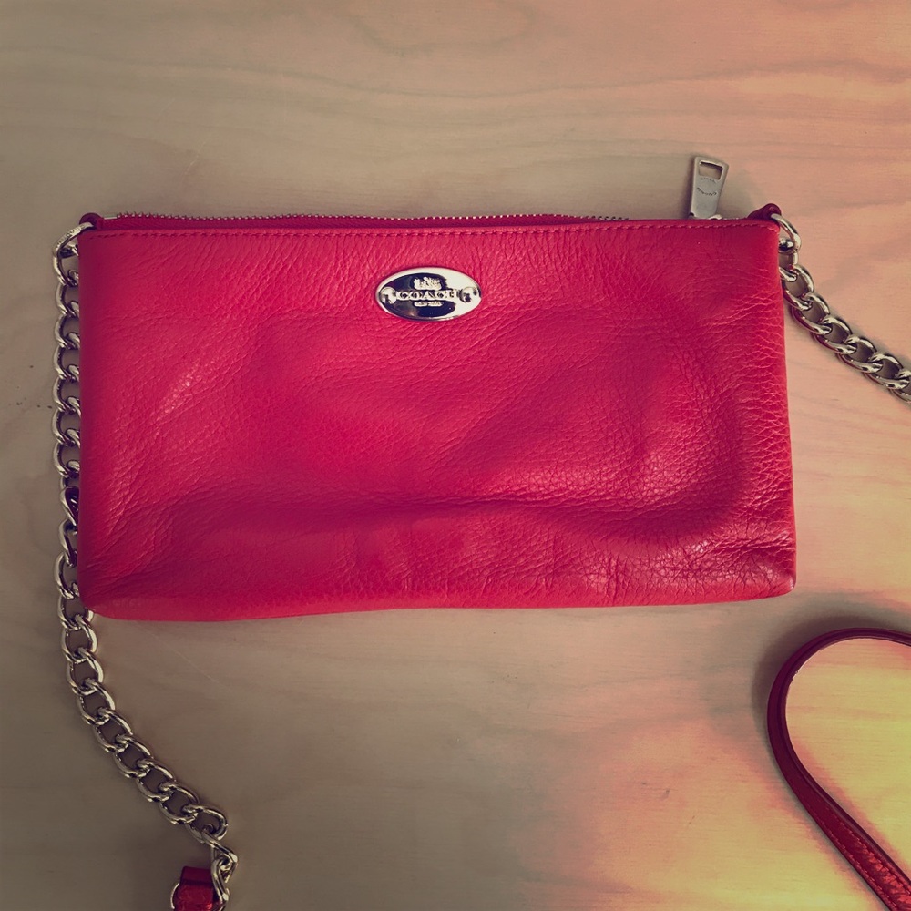 Coach leather crossbody bag